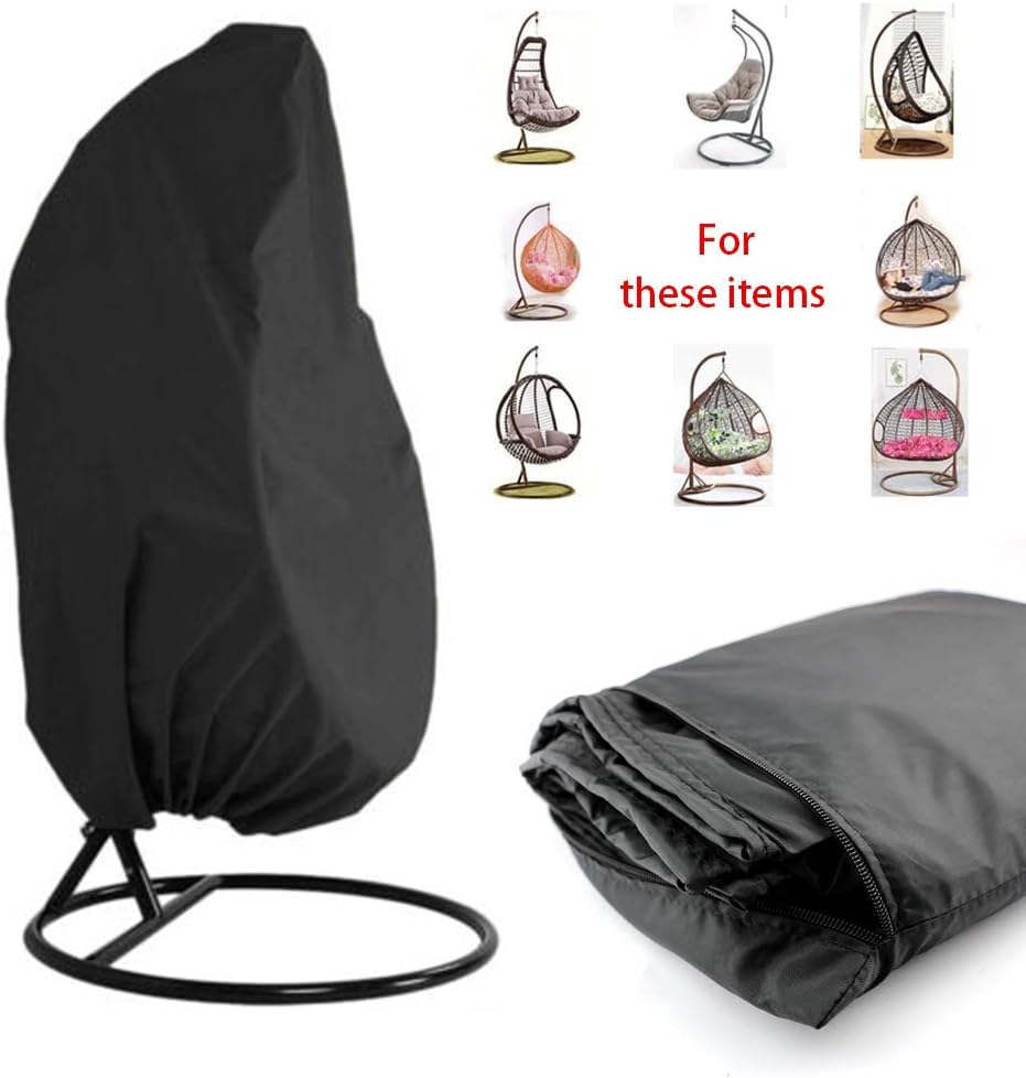 Rattan Swing Patio Garden Weave Hanging Egg Chair Seat Cover Anti-UV Waterproof