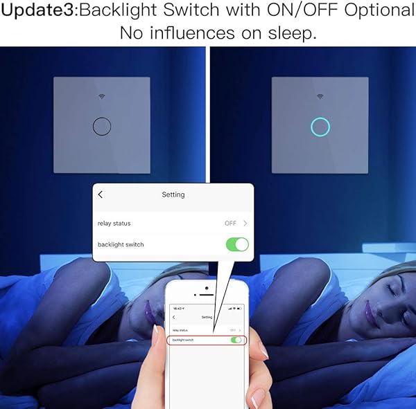 MOES Smart Alexa Wlan Lichtschalter Touch RF433 Kein Neutralleiter erforderlich Erzelne Wire Wifi Funk Smart Home Schalter Arbeiten mit Smart LifeTuya app Alexa und Google Home