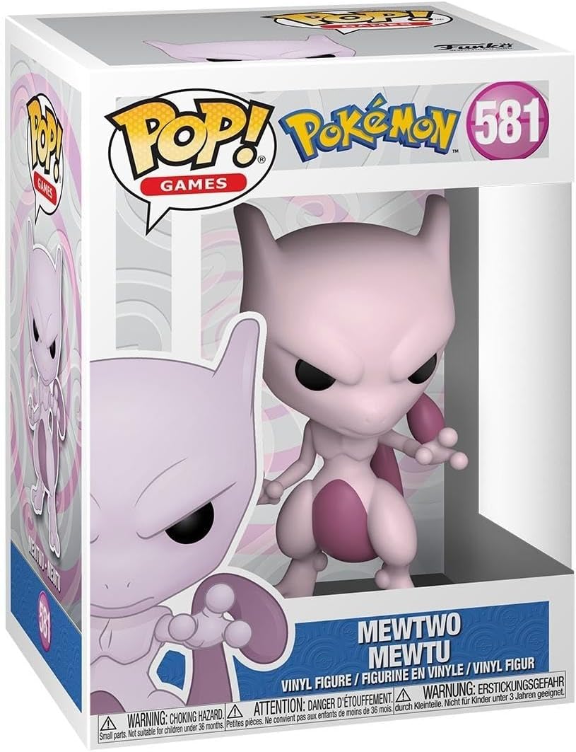 Funko Pop Games Pokemon Mewtwo Collectible Vinyl Figure Official Merchandise