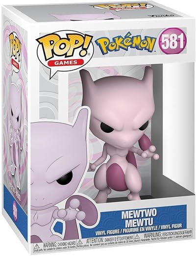 Funko Pop Games Pokemon Mewtwo Collectible Vinyl Figure Official Merchandise