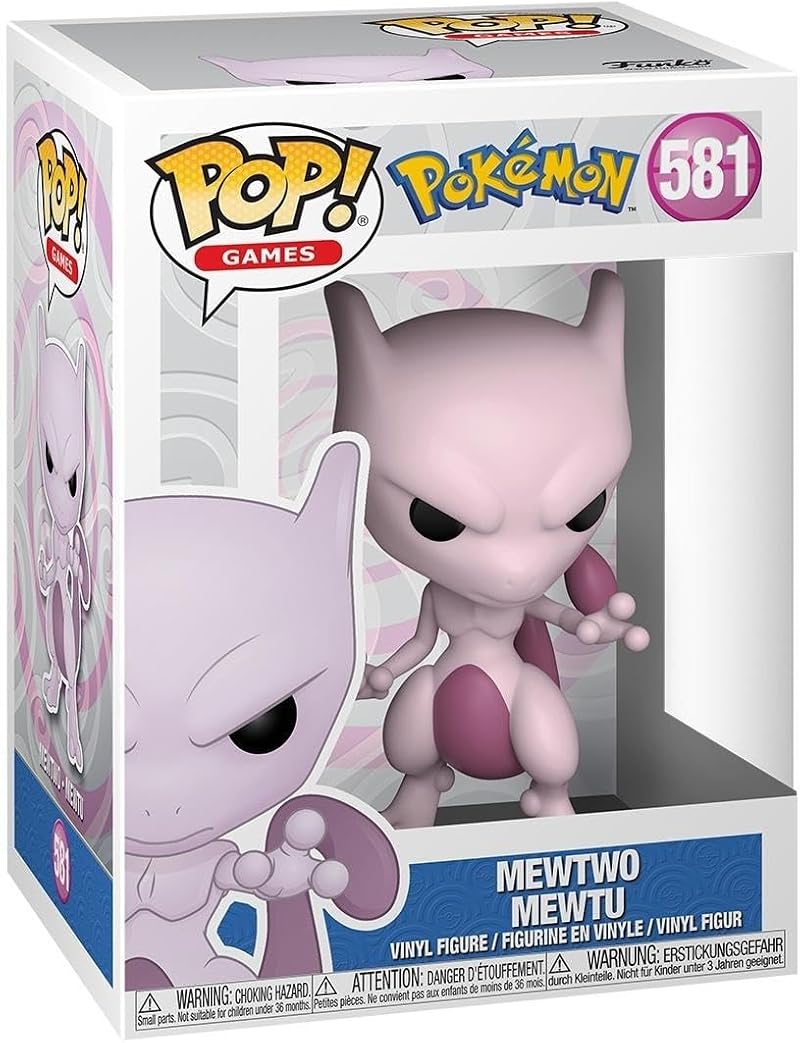 Funko Pop Games Pokemon Mewtwo Collectible Vinyl Figure Official Merchandise