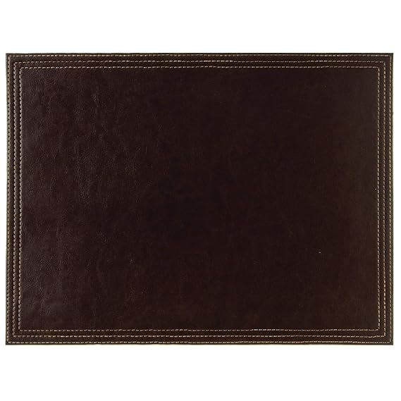 Faux Leather Placemats Colour Brown. Dimensions 400 x 300mm. Sold