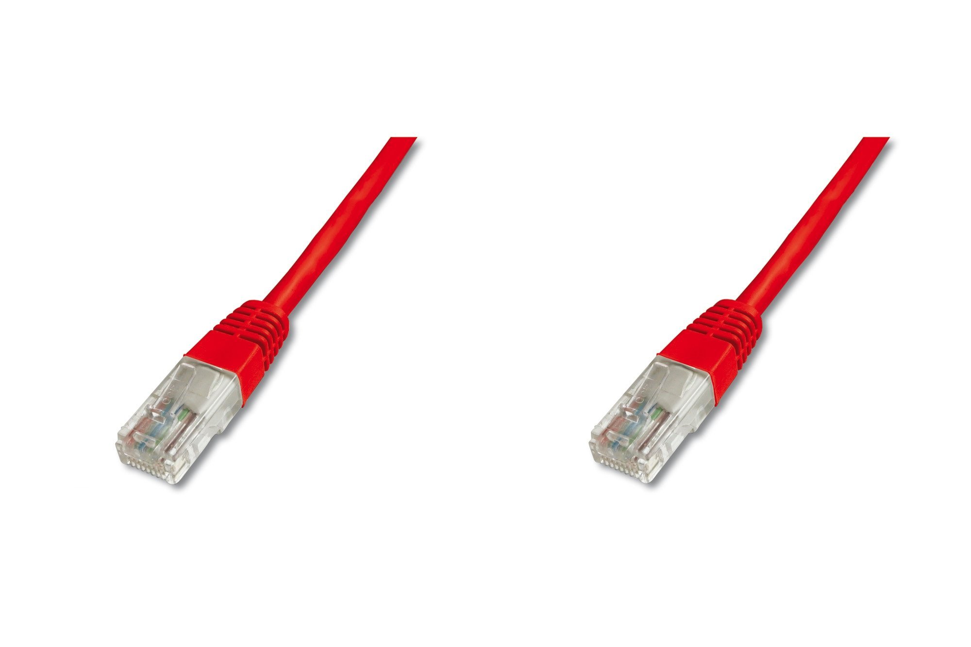 Digitus LAN Cable Cat 5e - 5m - RJ45 Network Cable - U/UTP Unshielded - Compatible with Cat6 & Cat5 - Red