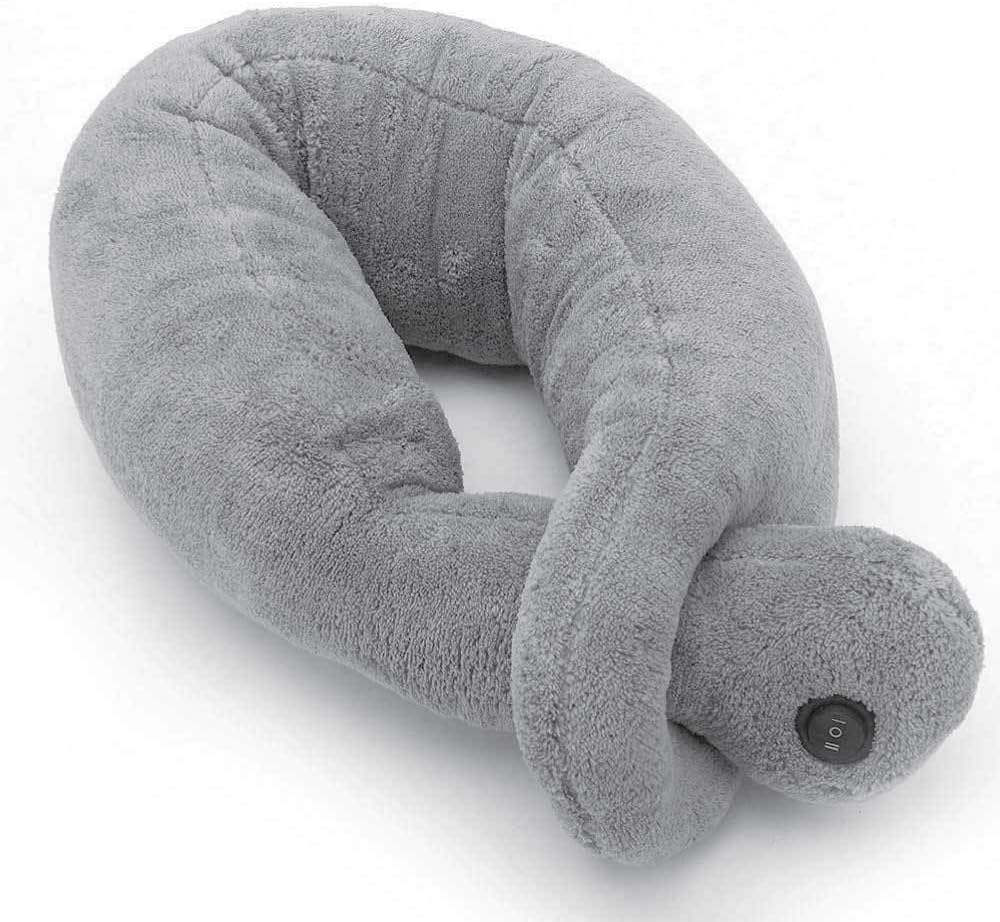 Vibrating Neck Massager Battery Operated, Grey
