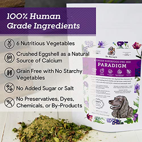 Dr. Harvey's Paradigm Green Superfood Dog Food, Human Grade Dehydrated