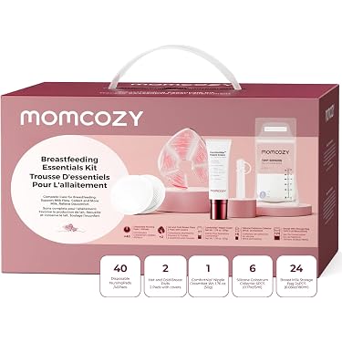 Momcozy 73-Piece Breastfeeding Essentials Kit for New Moms