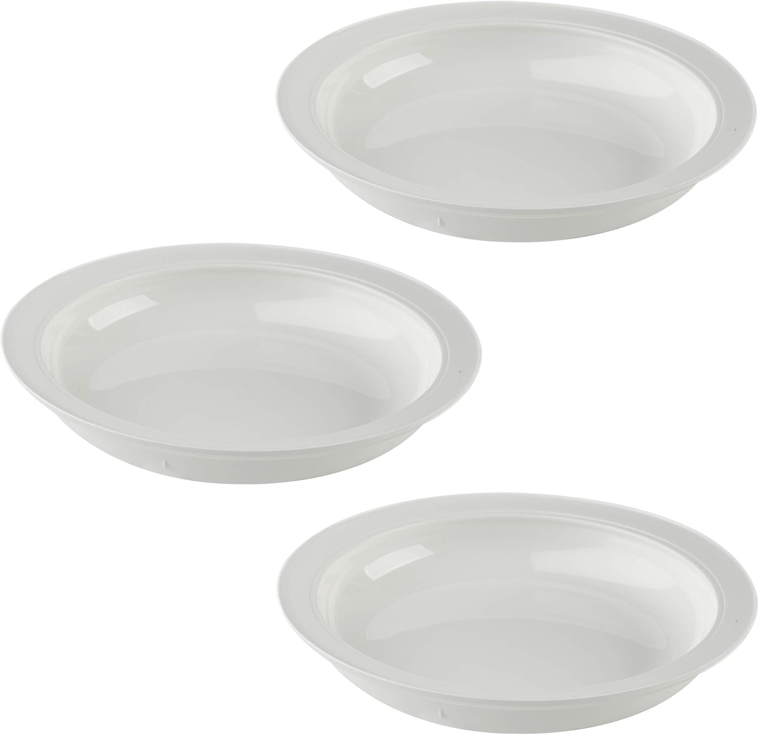 Providence Spillproof Inner Lip Plate - 9" White - 3 Pack: Health & Personal Care