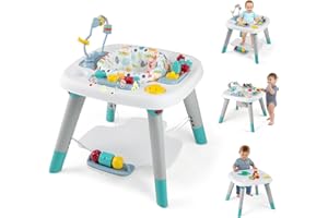 BABY JOY 6-in-1 Baby Activity Center, Baby Jumper & Interactive Play Table with 360° Rotating Seat, Detachable Toys & Music, Montessori-Inspired Design, Activity Center for Infant Toddlers 6-36 Months