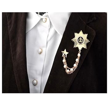 Amazon Co Jp Lkndk ブローチ メンズ アクセサリー チェーン