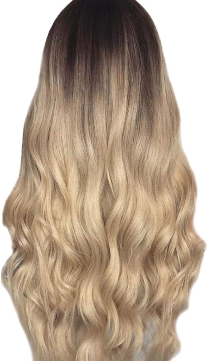 Wudube Perruques Cosplay Gradientpartie Sexy Cheveux Longs Bouclés Perruque Synthétique Couleurs Mixtes