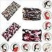 VANCROWN Headwear Head Wrap Sport Headband Sweatband 220 Patterns Magic Scarf 12PCS & 6PCS 12 in 1 (12PCS.Camouflage 4)