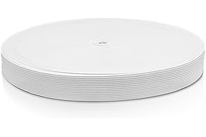 WEBSUKA 3/4"&1"&1.18"&1.5"&2"x 44Yards Elastic Bands, Heavy Stretch High Knit Elastic Spool, High Elasticity Sewing Elastic, for DIY, Sewing, Crafting (3/4"x 44Yards-White)