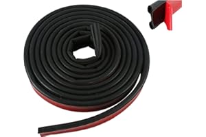 8MILELAKE Self-Adhesive Super Cap Seal Rubber Seal Strip, 20FT Length, 1.65 Inch Width, 0.5 Inch Height Rubber for Truck Caps