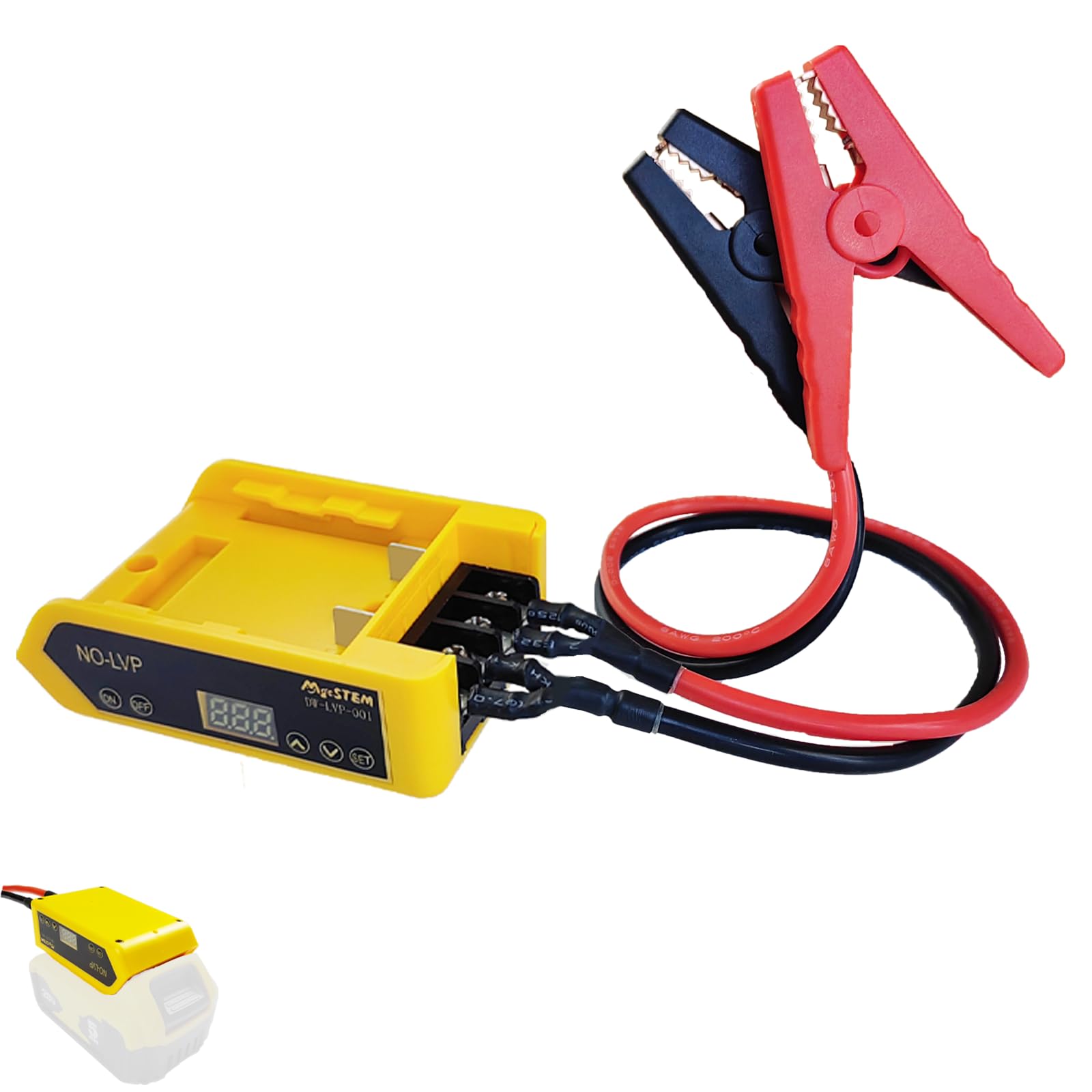 Photo 1 of MgcSTEM Battery Jumper Cables Compatible with De.Walt Battery Jumper Cables, Automotive Booster Cable for Car Jump Starting Using Tool 8AWG 2.02FT