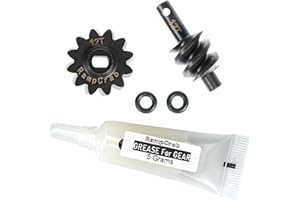 RampCrab Overdrive Differential Gear Set 12T, Hardened Steel, 1/24, Upgrade Parts for Axial SCX24 Bronco Deadbolt JLU B-17 Gladiator C10, 1/24 RC Crawler Car