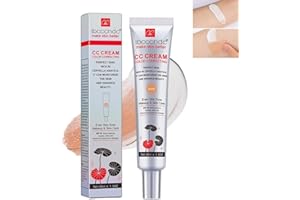 BIQOZI Korean Color Changing Cc Cream- 2 In1 Skincare & Makeup,45ml Hydrating Foundation with Centella Asiatica Multi-purpose Pre-Makeup Primer Moisturizing Long-Lasting Facial Concealer(Dark-1pc)