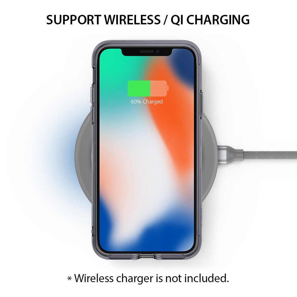 wireless charging iphone x smoke cover