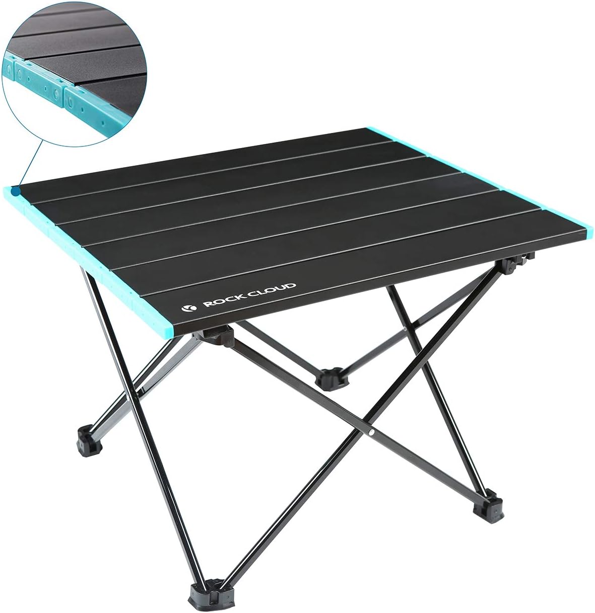 Rock Cloud Portable Camping Table Ultralight Aluminum Camp Table Folding Beach Table for Camping Hiking Backpacking Outdoor Picnic, Green: Furniture & Decor