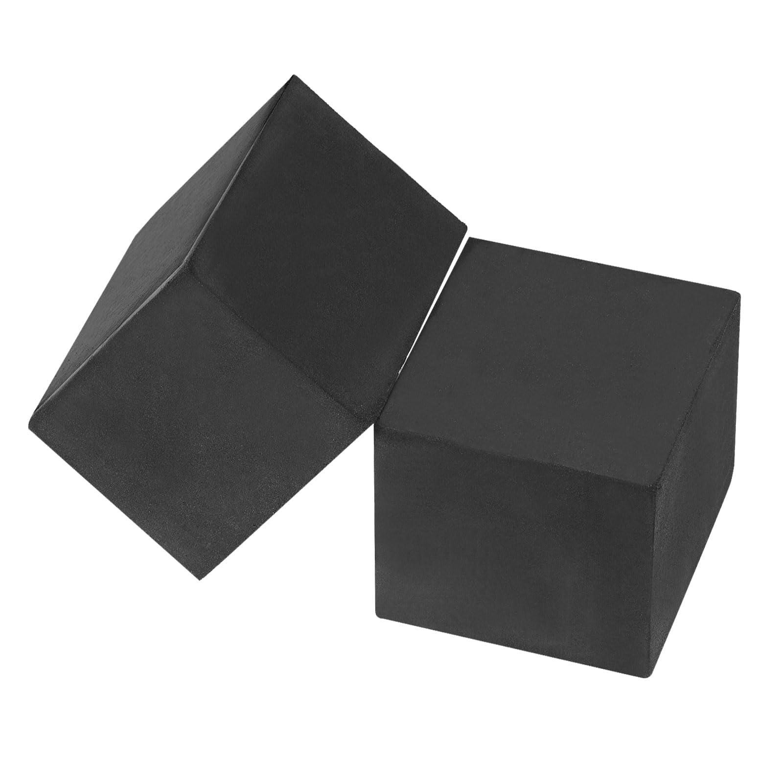 PATIKIL Plant Pot Feet 2x2x2 Inch, 8 Pack Invisible Riser Rubber Square for Outdoor Garden Patio Deck Flower Planters, Black