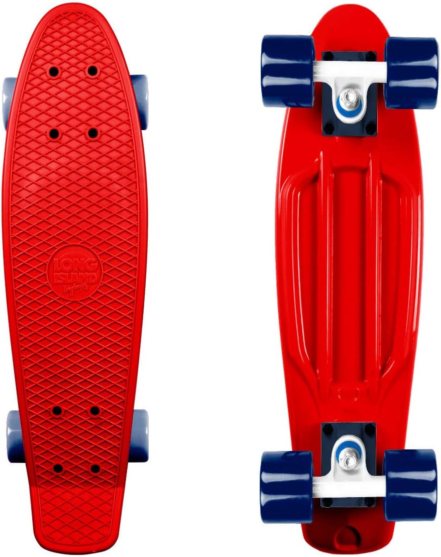 Long Island 22-Inch Buddies Complete Skateboard (Red)