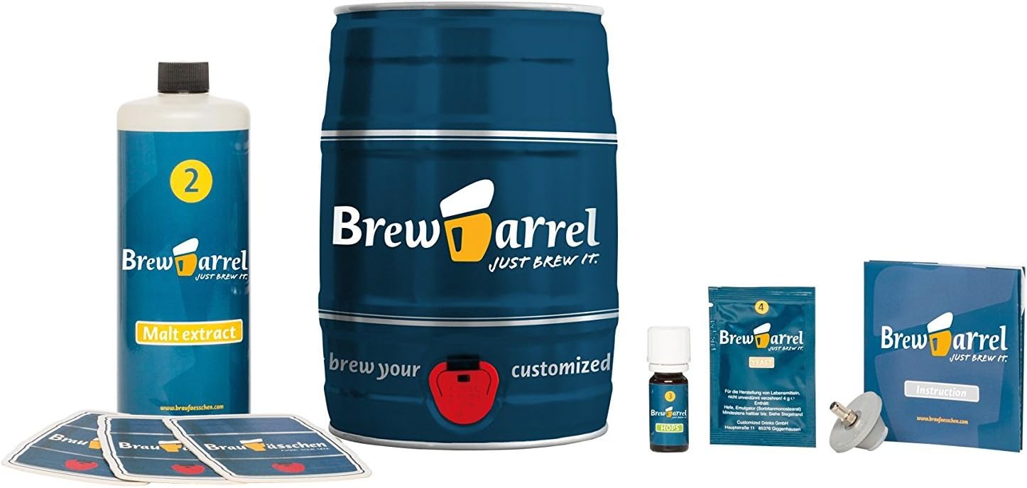 Brewbarrel German Lager Brew Beer Starter Kit (Multicolour)