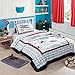 NEWLAKE Airplane Bedding Quilt Sets-2 Pieces of Bedspread Coverlets, Twin Size