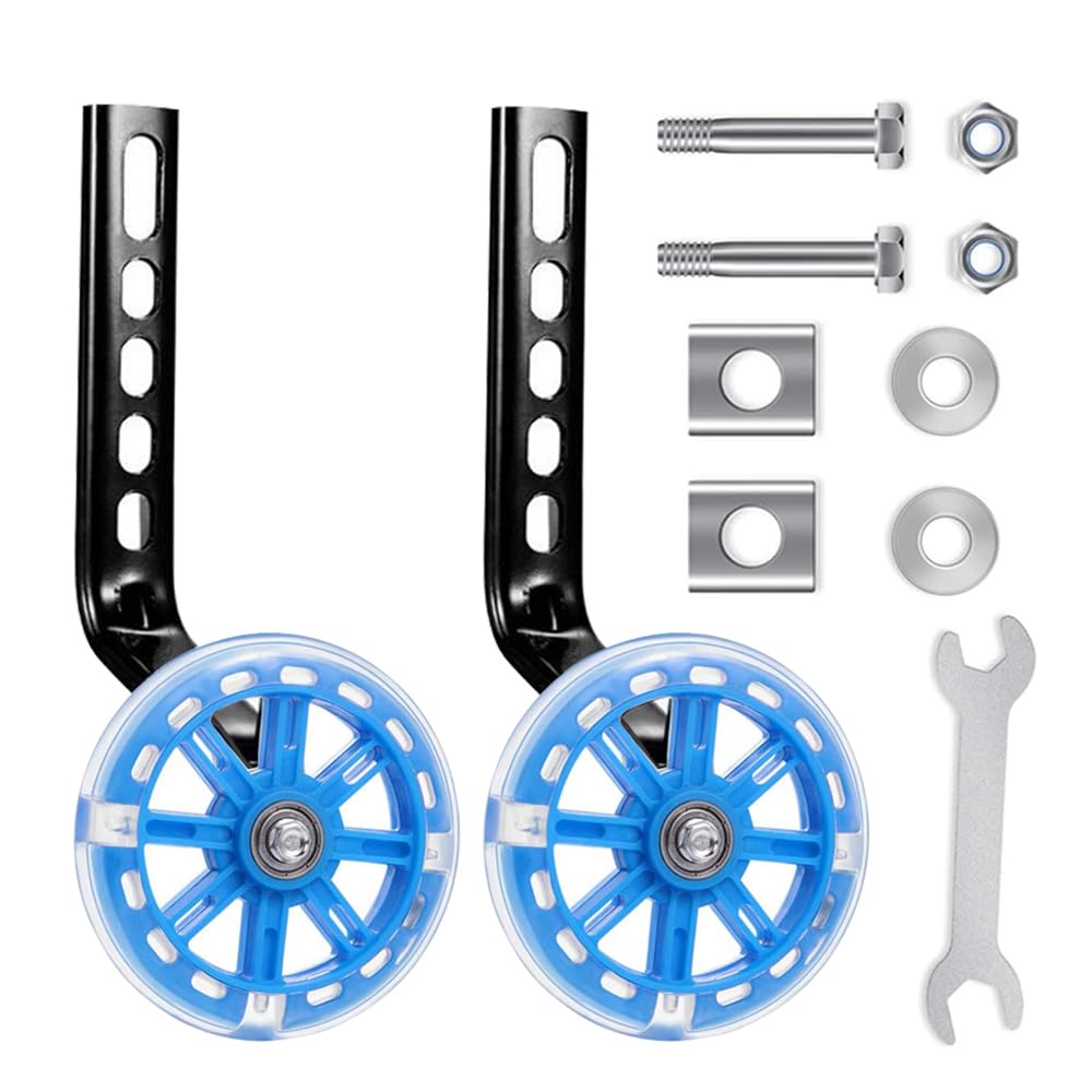 Meishang Stabilisers, Bicycle Stabilisers for Children, Universal Stabilisers for Children's Bike, Stabilisers for Adults, Auxiliary Bike Children's Bicycle (Blue/1 Piece)