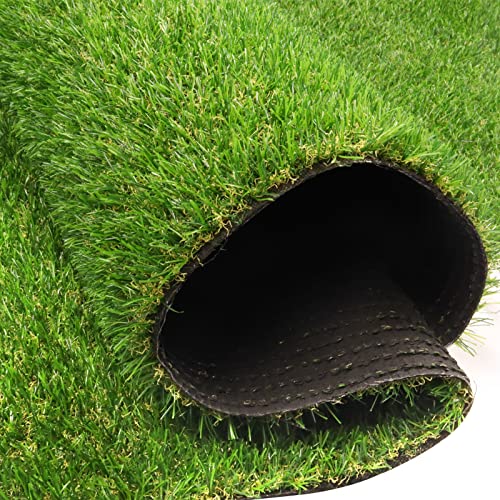 Heyroll Artificial Turf Grass Outdoor 7x15ft, 0.8-in Synthetic Fake Grass
