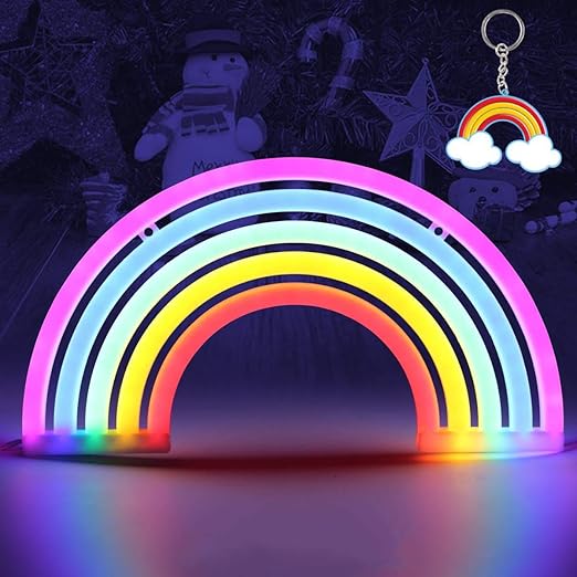 images Neon Lights For Room Amazon rainbow led neon signs rainbow night