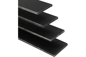 SALUINOKI 4Pack 1084 Steel Flat Stock 12"x1.5"x1/8" Knife Blanks for Knife Making Forging Steel Forge Metal for Blacksmithing