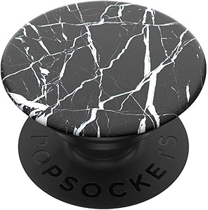PopSockets Swappable Expanding Stand and Grip for Smartphones and Tablets - Black Marble