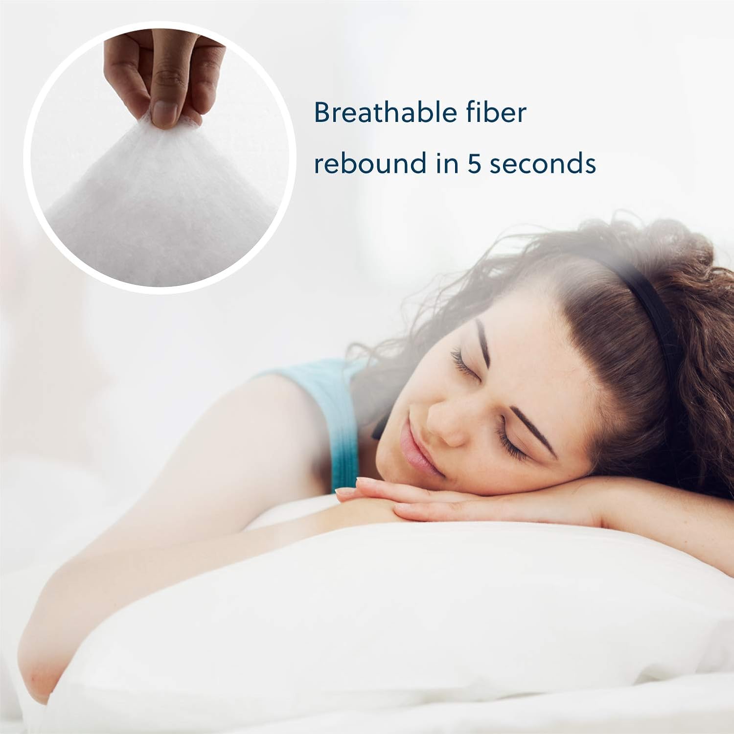 Bedsure Bed Pillows for Sleeping 2 Pack - Soft Down Alternative Hotel Quality Pillow Set Standard Size 20X26 inches - Hypoallergenic Sleep Pillows for Side and Back Sleeper: Home & Kitchen
