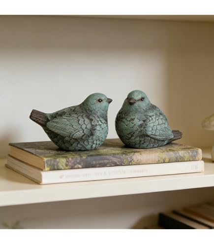 Amazon.com: TALKLEK Hand Carved Wooden Bird Figurines for Home