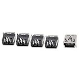 uxcell 5 Pcs Right Angle PCB 5pin USB Mini B Type