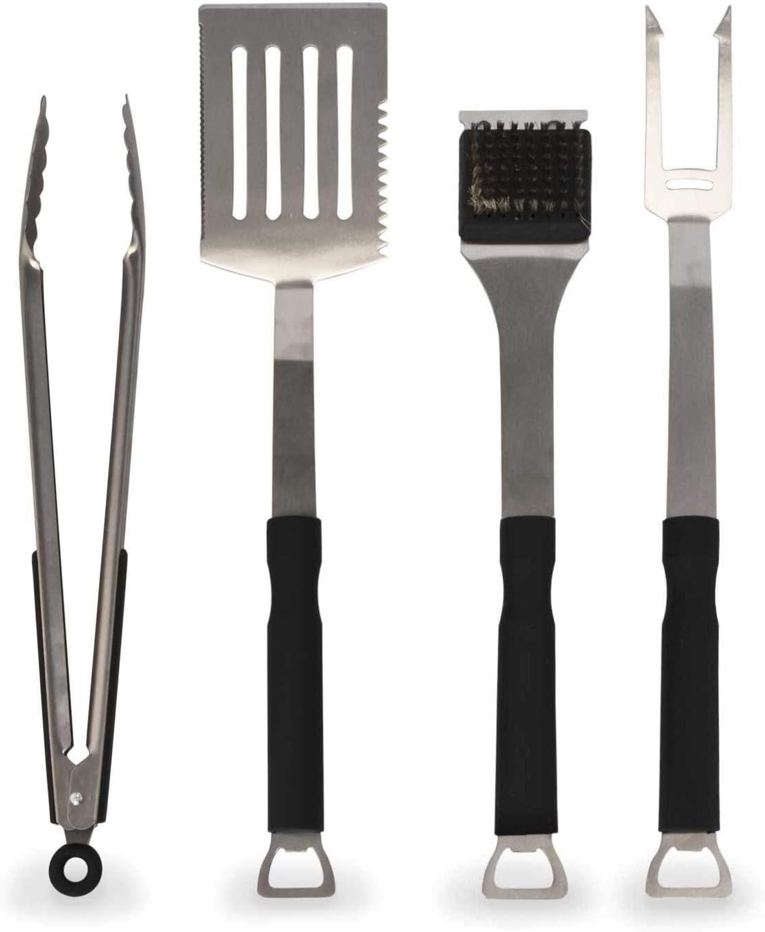 Flamen BBQ Grill Tools Set Stainless Steel Barbecue Tool Set Outdoor Grilling Kit for Dad