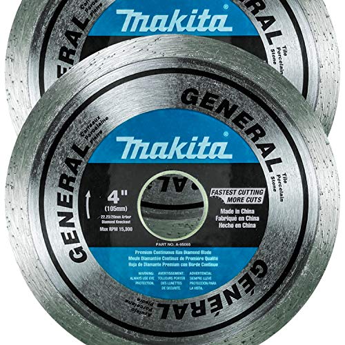 Makita 2 Pack 4” Continuous Diamond Blades For 4”+ Grinders