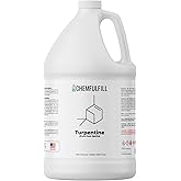 Chemfulfill Pure Gum Spirits of Turpentine, Industrial Solvent for Compatible Paints, Resins and Varnishes, 1 Gallon (128 fl oz)