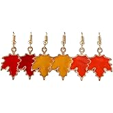 3 Pairs Fall Maple Leaf Earrings for Women Jewelry