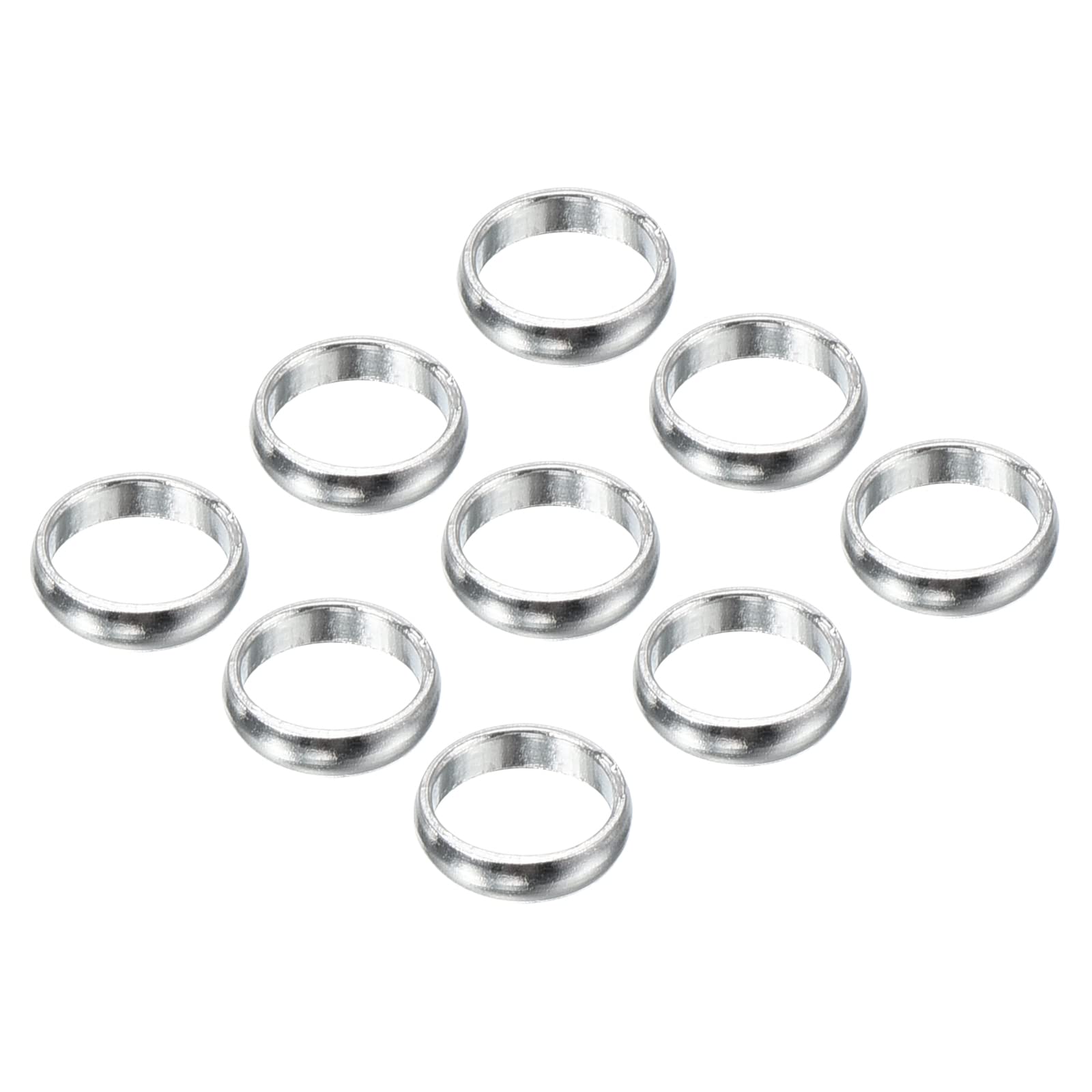 PATIKIL Dart Shaft Rings, Aluminum Dart O-Ring Accessories for Plastic & Nylon Shafts - 9 Pack (Silver Tone)