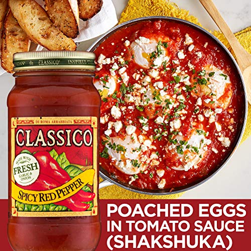 Classico Spicy Red Pepper Tomato Pasta Sauce (24 oz Jar) - Thumbnail 4