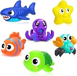 FWZXBK Mold Free No Hole Bath Toys Set for Toddlers 1-4 Years Kids view 1