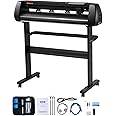 VEVOR 34inches Vinyl Cutter Machine, Bluetooth Cutting Plotter Machine, 400in/10m Accuracy Steel Roller Shaft Adjustable Speed Force, SignMaster Tool Kit for Sign Making Windows & Mobile
