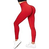 OMKAGI Scrunch Butt Workout Leggings for Women High Waisted Tummy Control Yoga Gym Pants