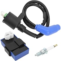 CDI Box Ignition Coil Kit For Honda FourTrax 300 1990-1993 - Replaces 30410-HC4-770, Includes Spark Plug