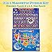 USA Map & Presidents Puzzles for Kids Ages 4-8. 2-in-1 Magnetic United States Puzzle Kit.
