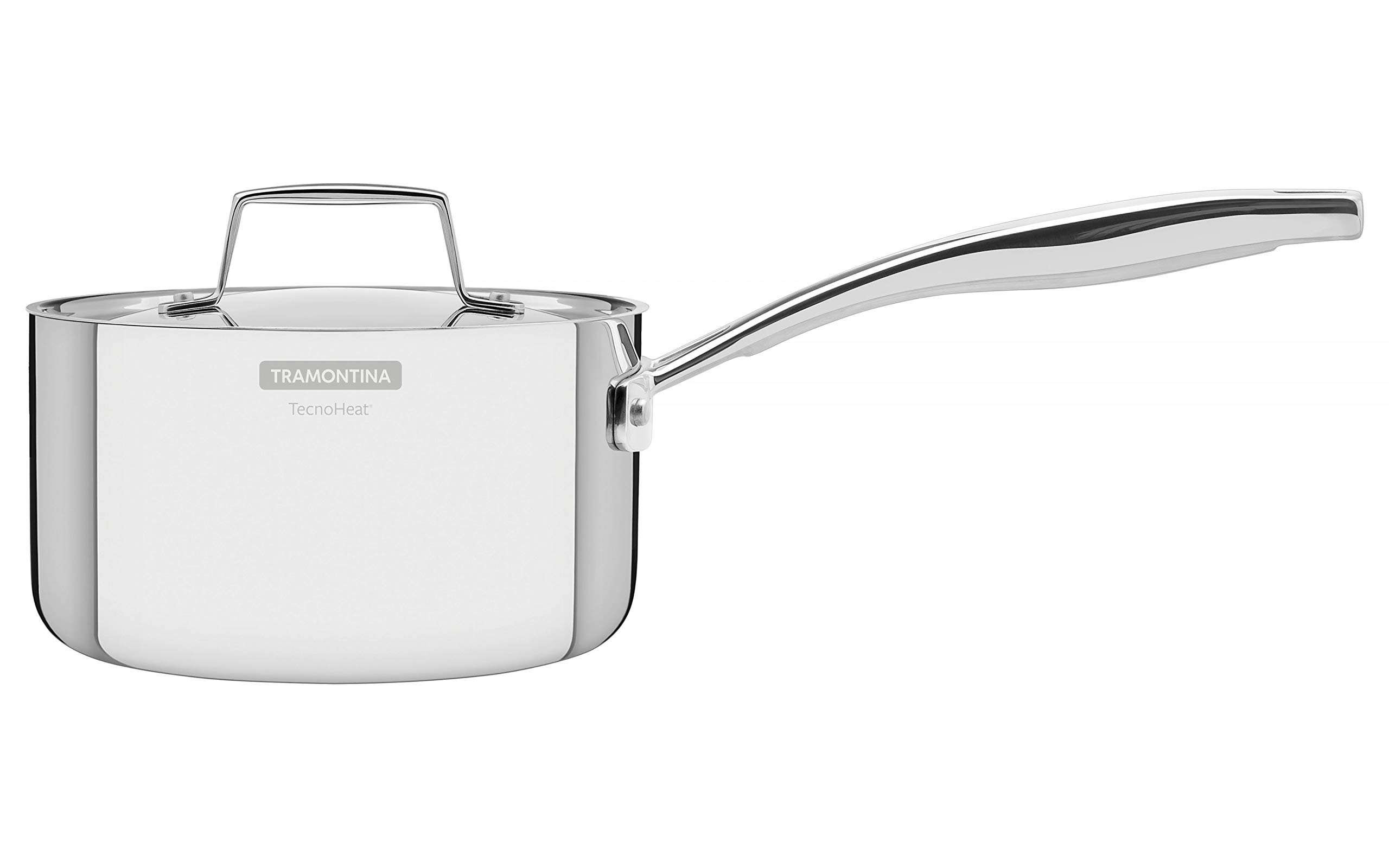 Tramontina Grano Saucepan 3-Ply Stainless Steel for Induction, Electric, Gas and Ceramic Glass Hobs, ‎Cookware, Kitchen, 16 cm, 1.7 litres, 62141160