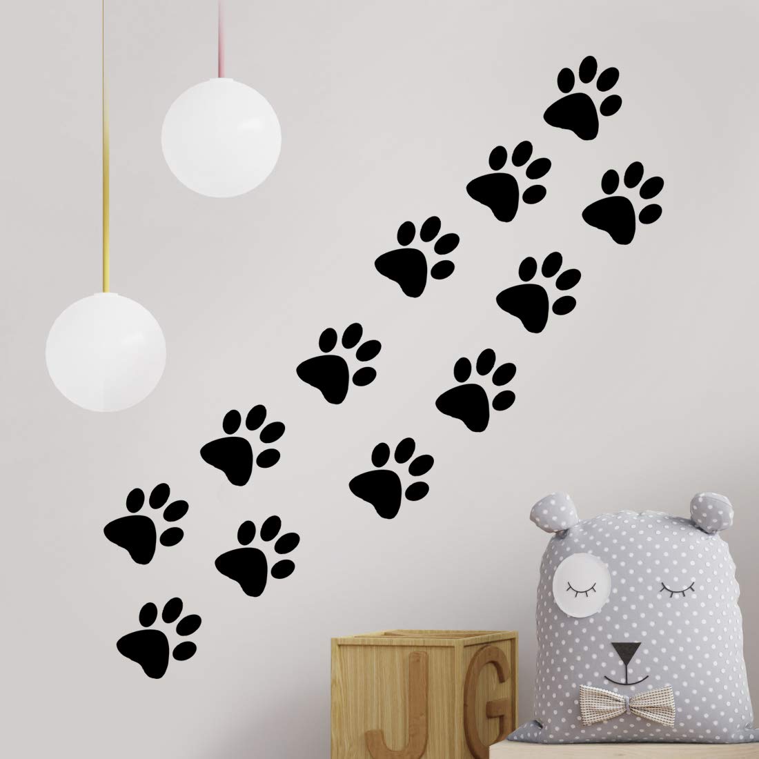 Buy Cat paw Stickers Dog Print Wall Sticker car Decal Window Vinyl