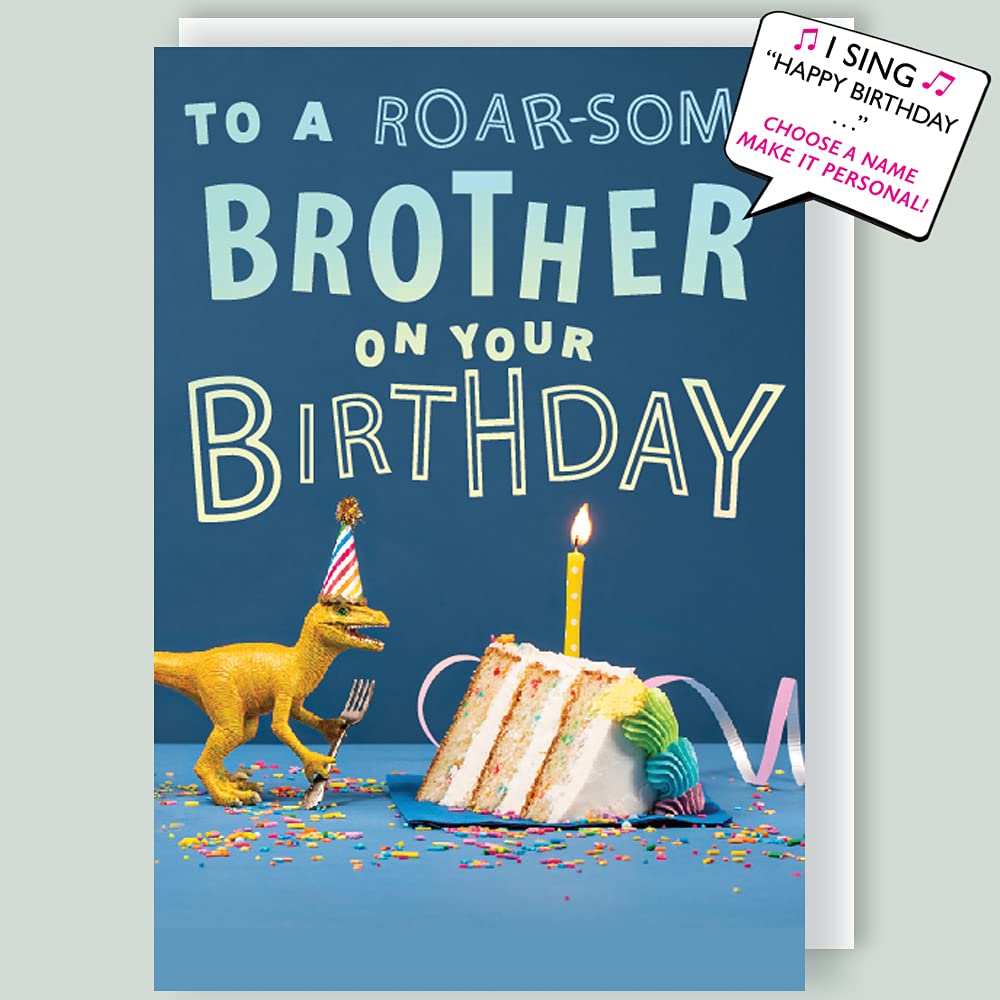 Roar-Some Brother Musical Birthday Card Singing"Happy Birthday to You" HBMIP009