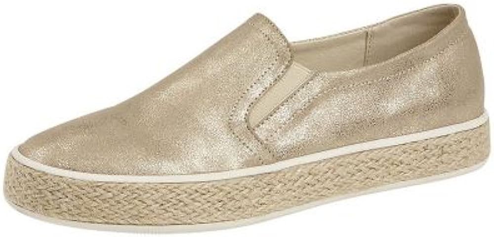 gold slip on shoes womens