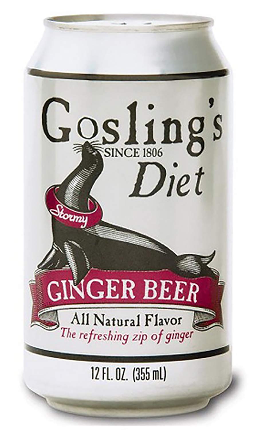 Goslings Diet Stormy Ginger Beer, All Natural Flavor with